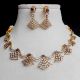 Handmade Brass Metal Jewellery Fan Necklace Set